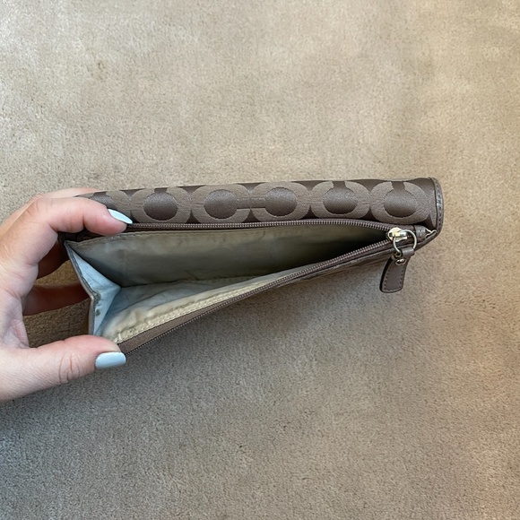 COACH Gray PopArt C Trifold Wallet - Picture 5 of 11